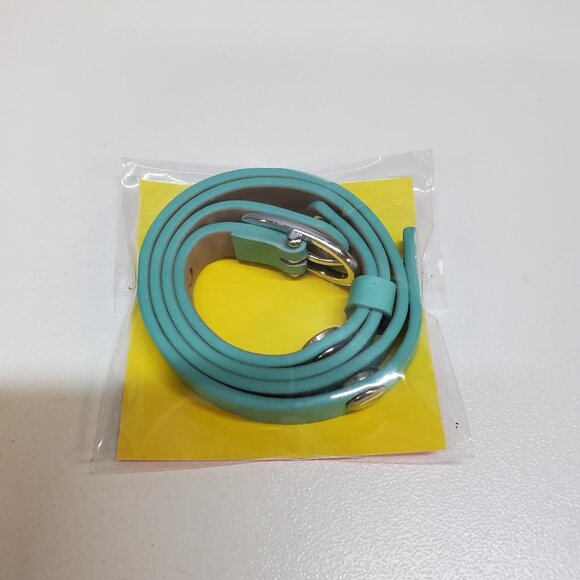 Origami Owl - Brand New Aqua Genuine Leather Wrap 6 - 7 1/4" - Picture 1 of 2